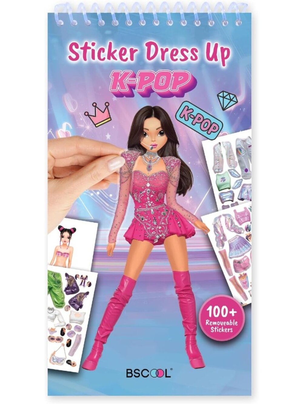Kpop Sticker Book for Kids – Fun Girls Fashion Design Activity & Creative Craft